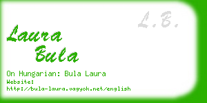 laura bula business card